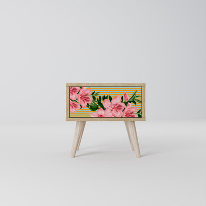 FRAGILE BEAUTY Nightstand in Oak Effect