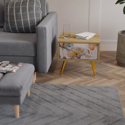 Comodino SOFTEN POPPY effetto rovere