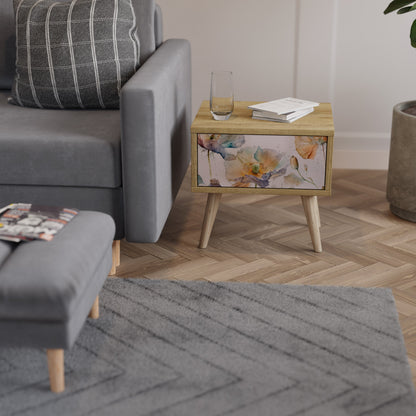 Comodino SOFTEN POPPY effetto rovere