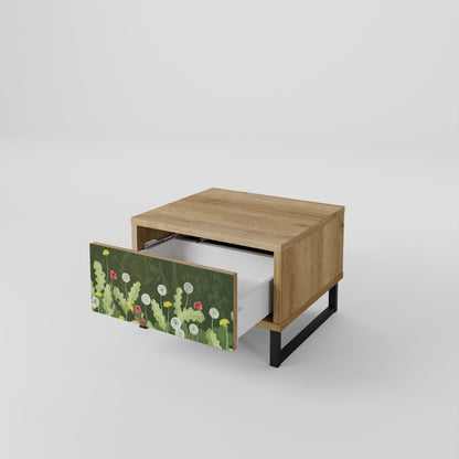 Comodino DANDELION AMUSE effetto rovere