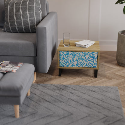 BLOOMY MORNING Nightstand in Oak Effect
