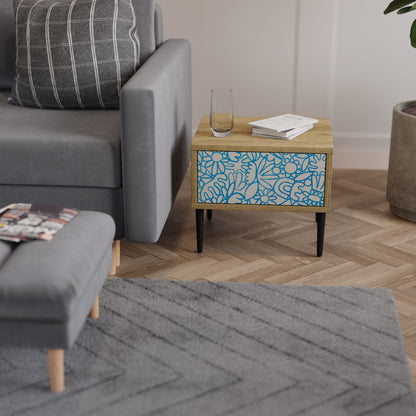 BLOOMY MORNING Nightstand in Oak Effect