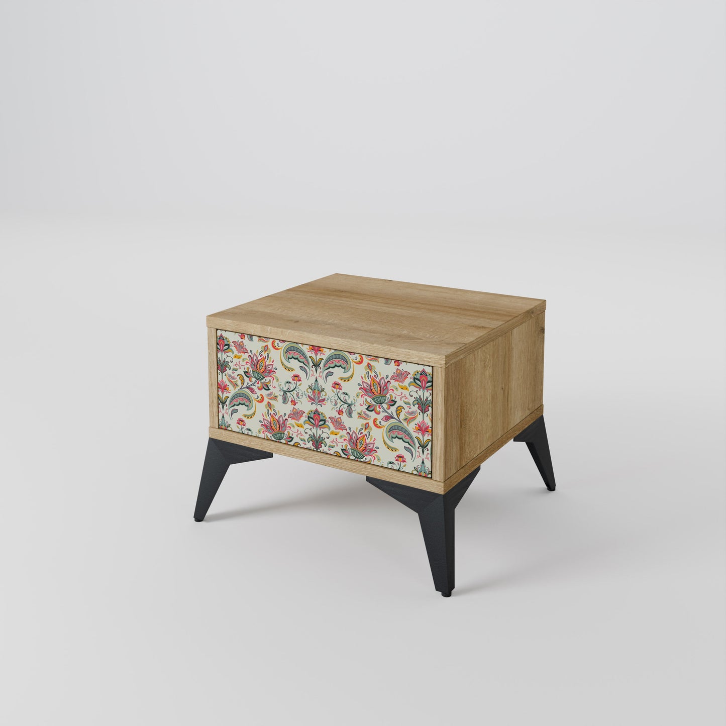 ORGANIC FOLKLORE Nightstand in Oak Effect