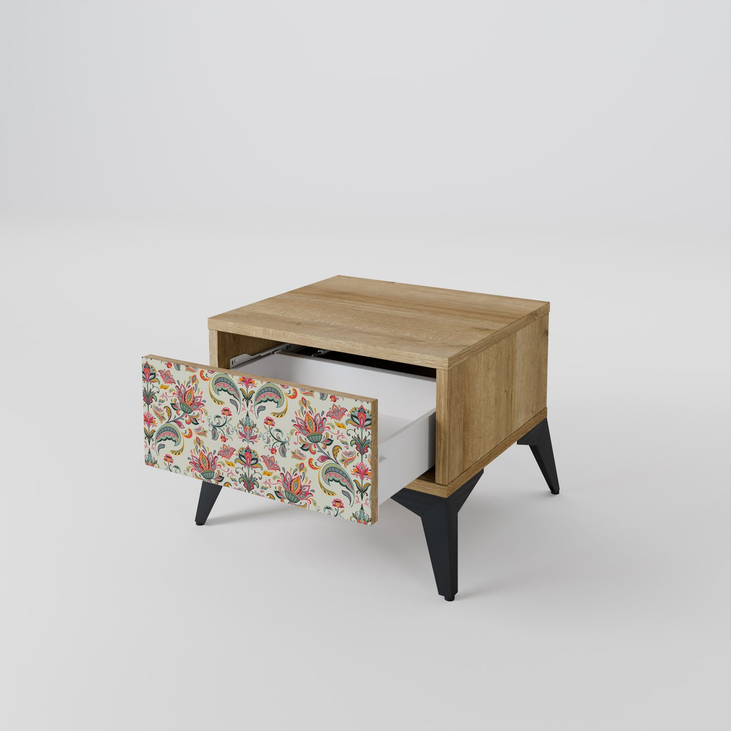 ORGANIC FOLKLORE Nightstand in Oak Effect