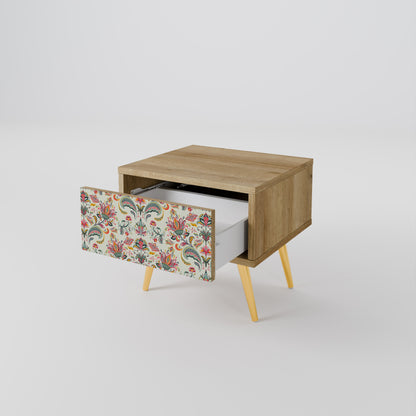 ORGANIC FOLKLORE Nightstand in Oak Effect