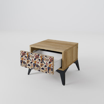 EMINENT HOOPOE Nightstand in Oak Effect