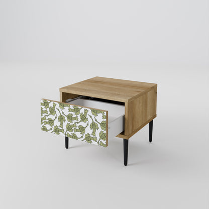 Comodino SEEDLING SONGBIRD in effetto rovere