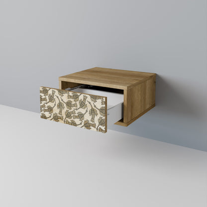 Comodino ALMONDINE SONGBIRD in effetto rovere