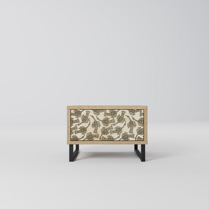 Comodino ALMONDINE SONGBIRD in effetto rovere