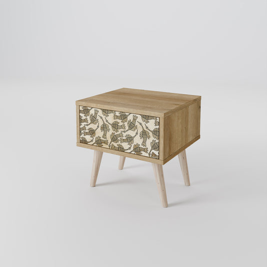 Comodino ALMONDINE SONGBIRD in effetto rovere