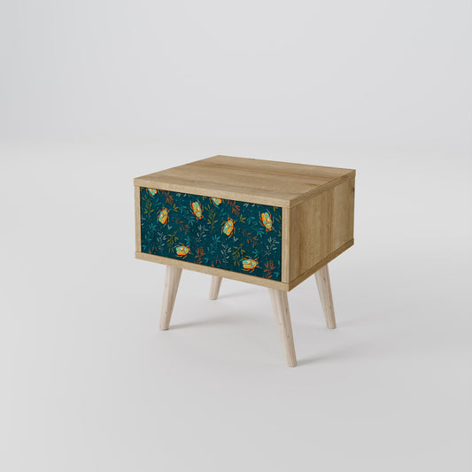 Comodino AUTUMN INSETTI in effetto rovere