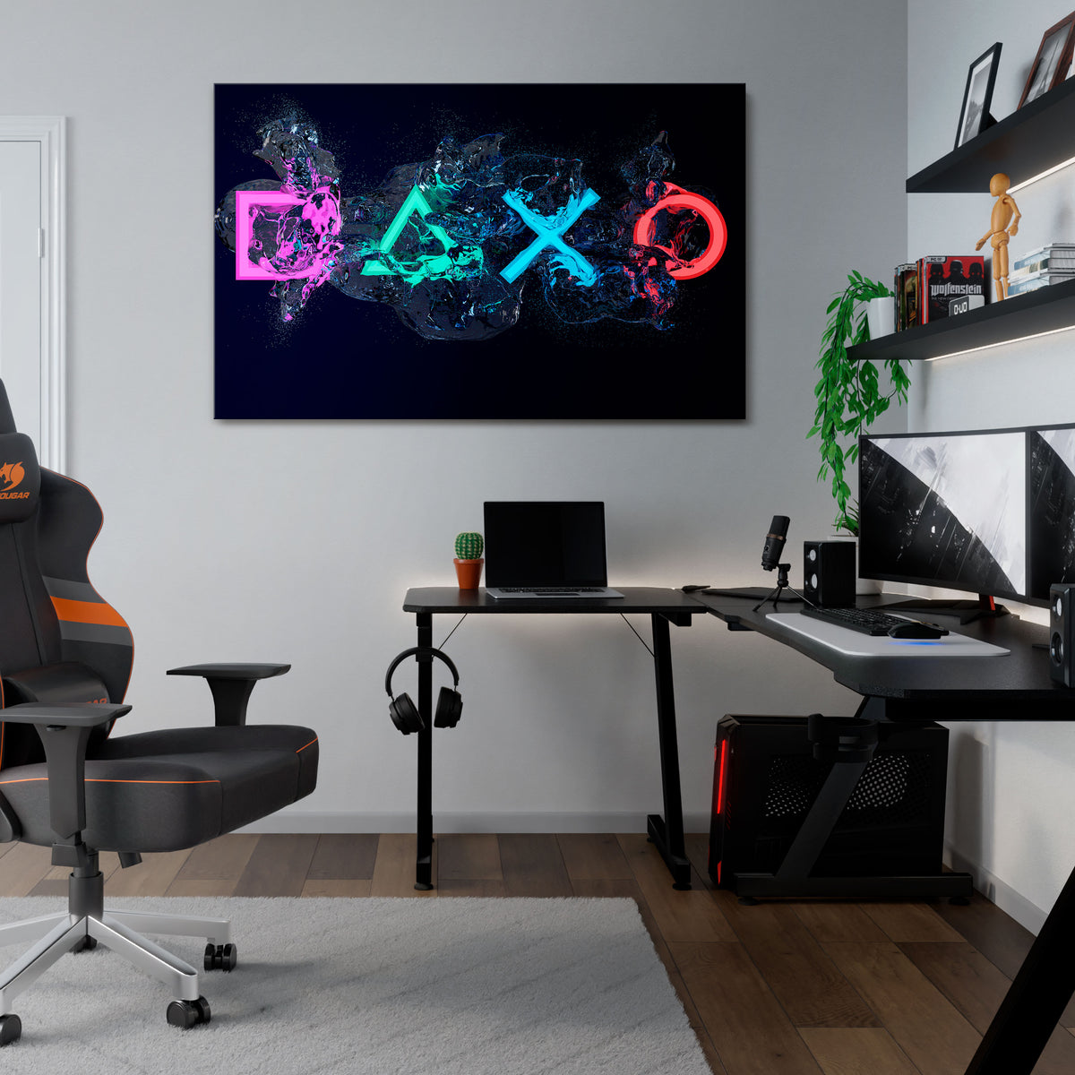 GAMING REVOLT Stampa su tela orizzontale