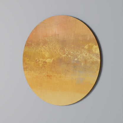 ORANGE IMPRESSION Round Wall Art