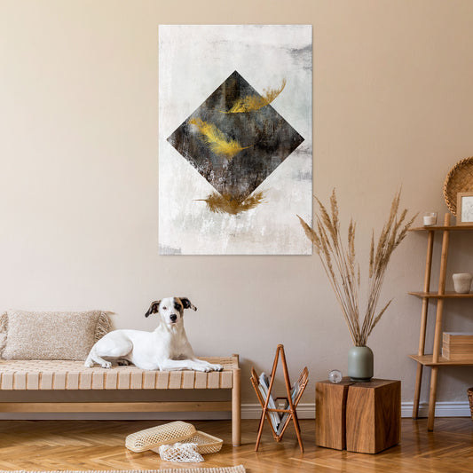 FALLING LIGHTNESS Vertical Canvas Print