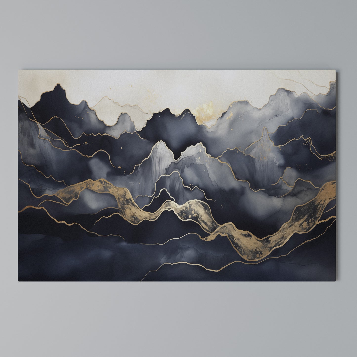 GOLDEN ALPINE BLISS Stampa su tela orizzontale