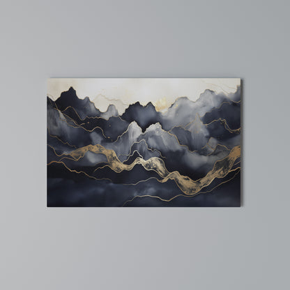 GOLDEN ALPINE BLISS Stampa su tela orizzontale