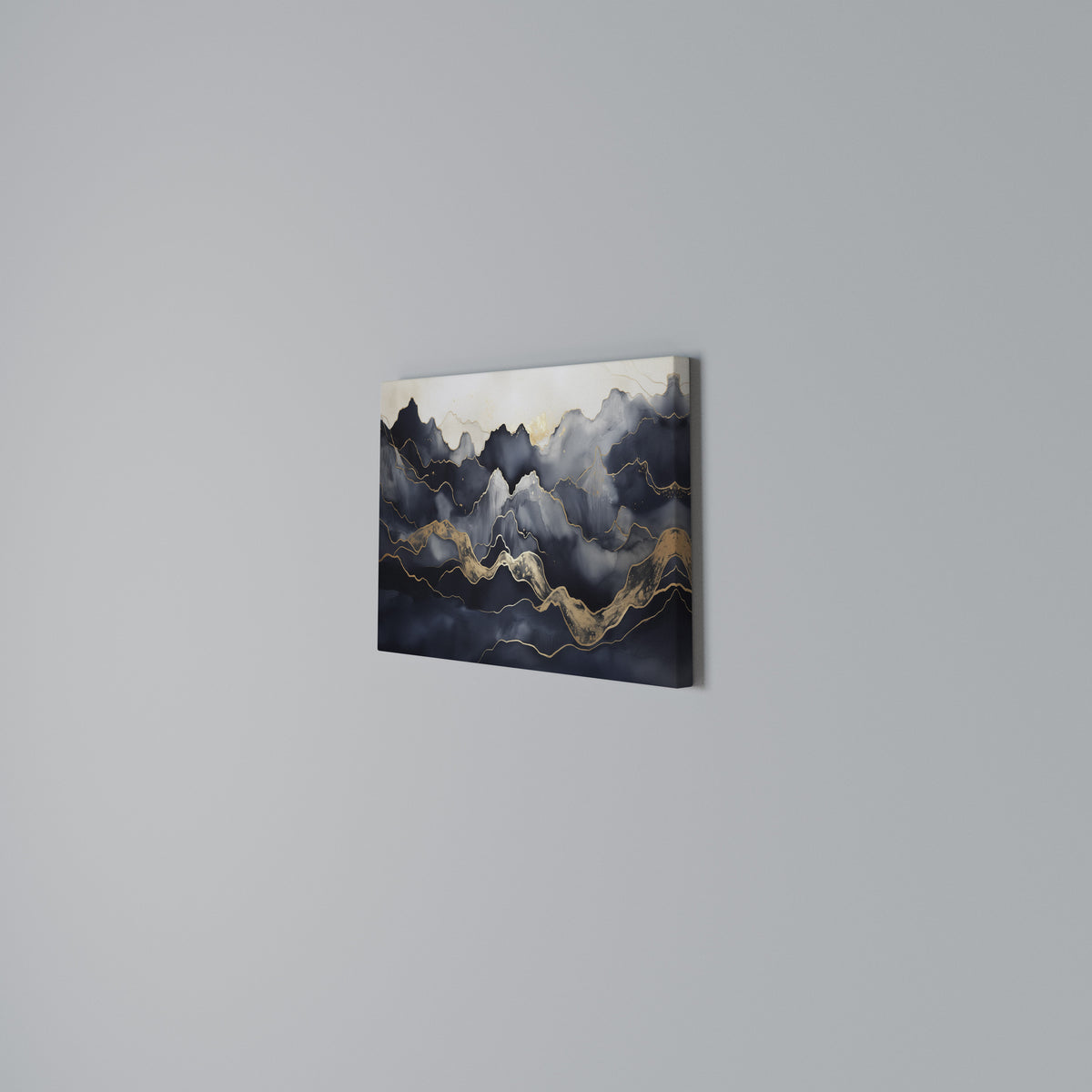 GOLDEN ALPINE BLISS Stampa su tela orizzontale