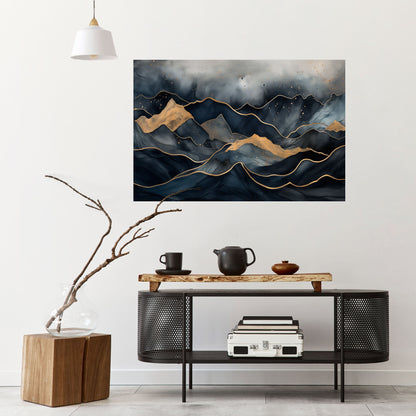 Poster orizzontale GOLDEN SUMMIT SERENITY stacca e attacca