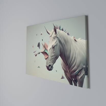 FUTURISTIC HORSE Stampa su tela orizzontale