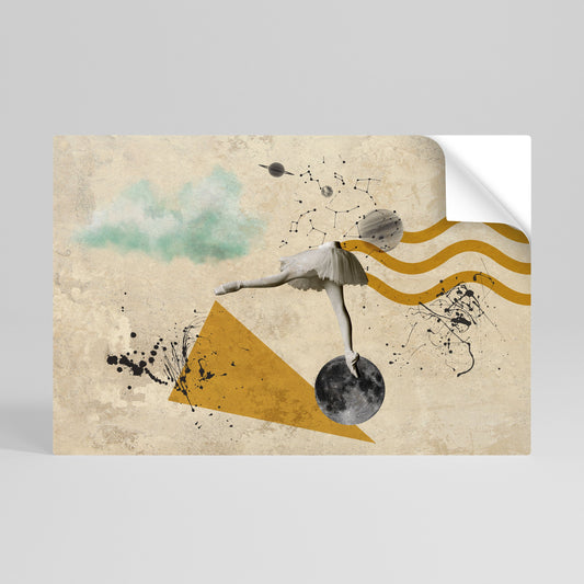 FORME DI BALLERINA Poster orizzontale staccabile e attaccabile