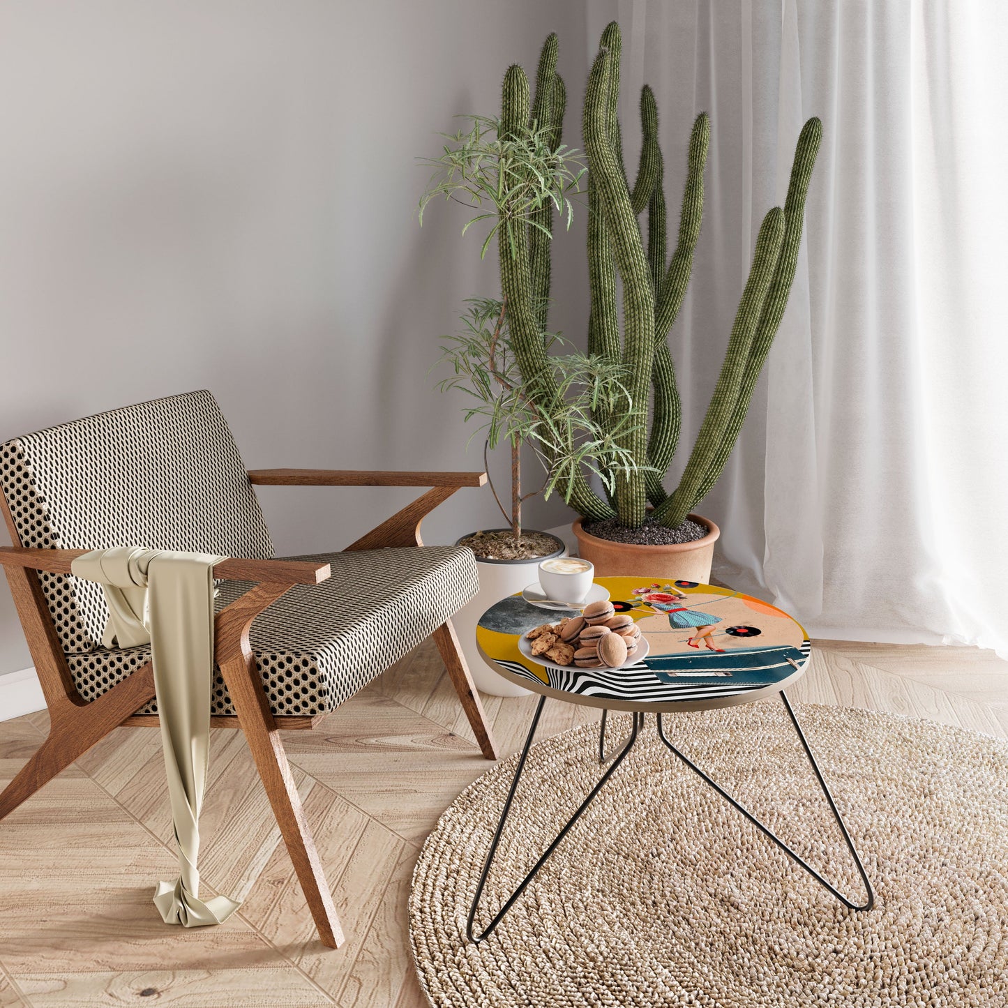 Tavolino da caffè piccolo VINYL RETROSPECTION