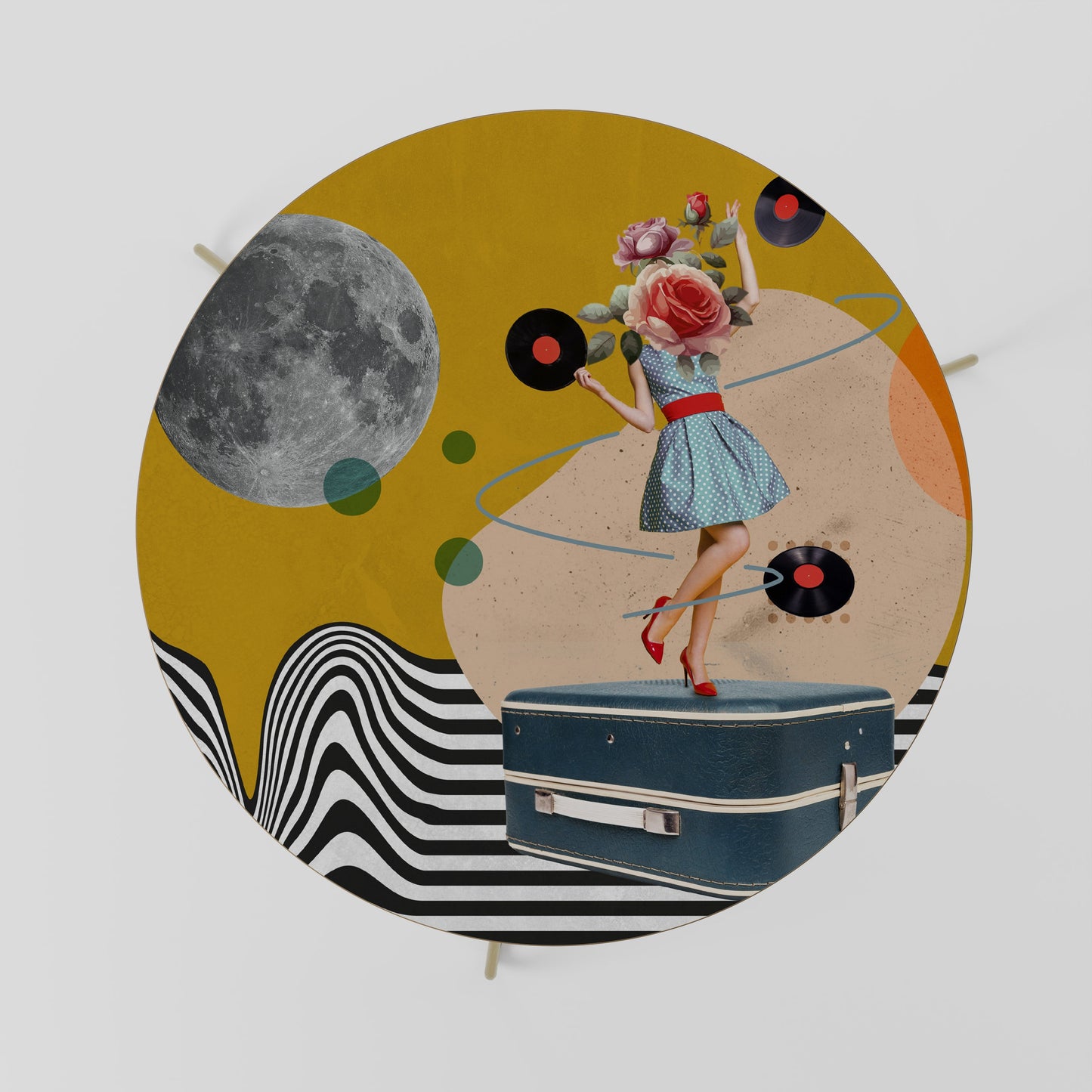 Tavolino da caffè VINILE RETROSPEZIONE 69