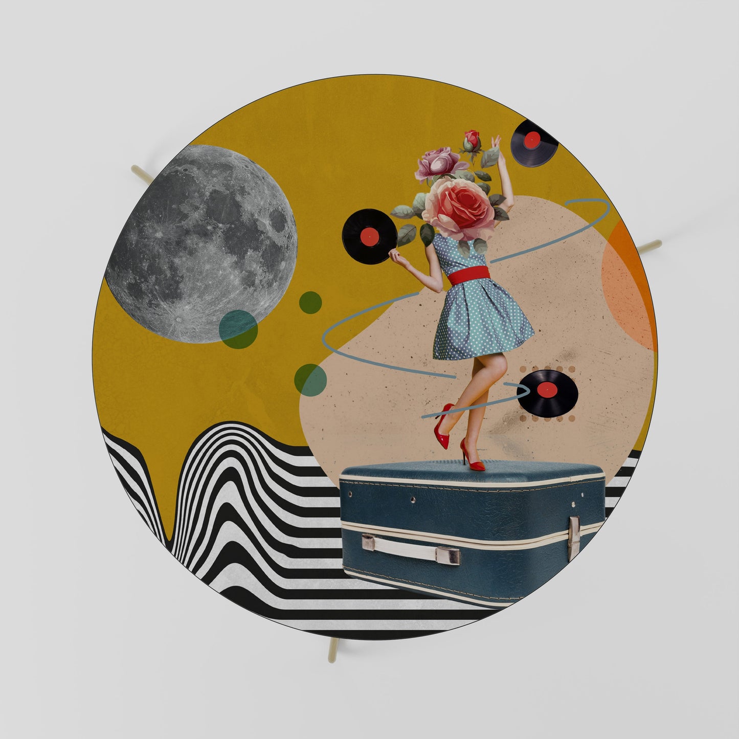 Tavolino da caffè VINILE RETROSPEZIONE 69
