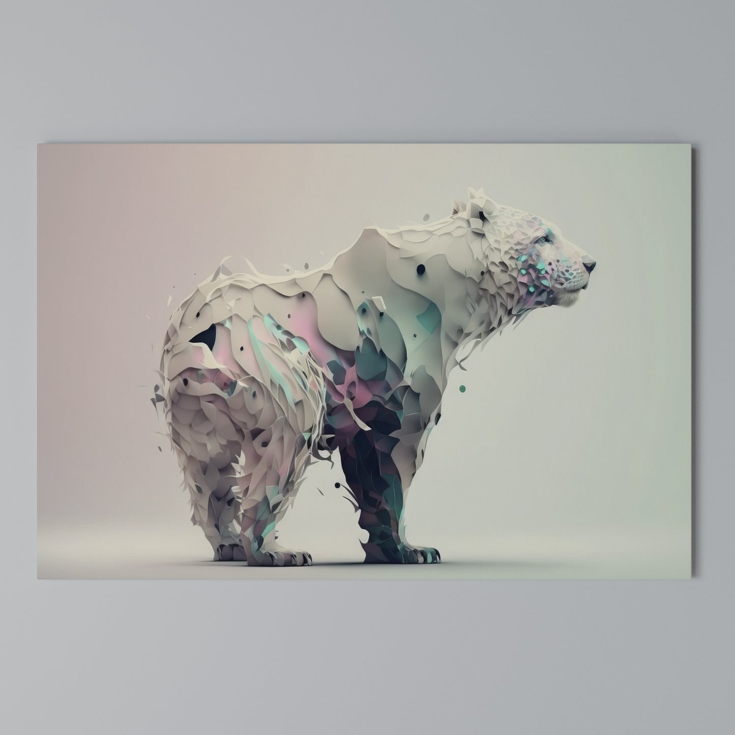 FUTURISTIC BEAR Stampa su tela orizzontale