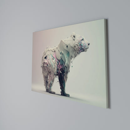 FUTURISTIC BEAR Stampa su tela orizzontale
