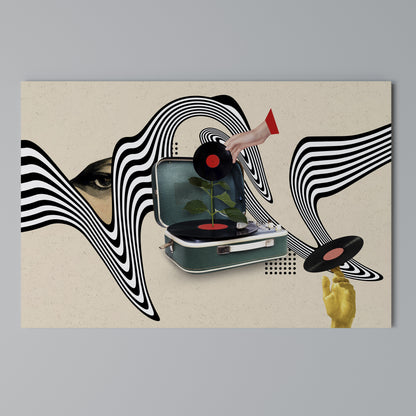 VINYL VARIATION Stampa su tela orizzontale