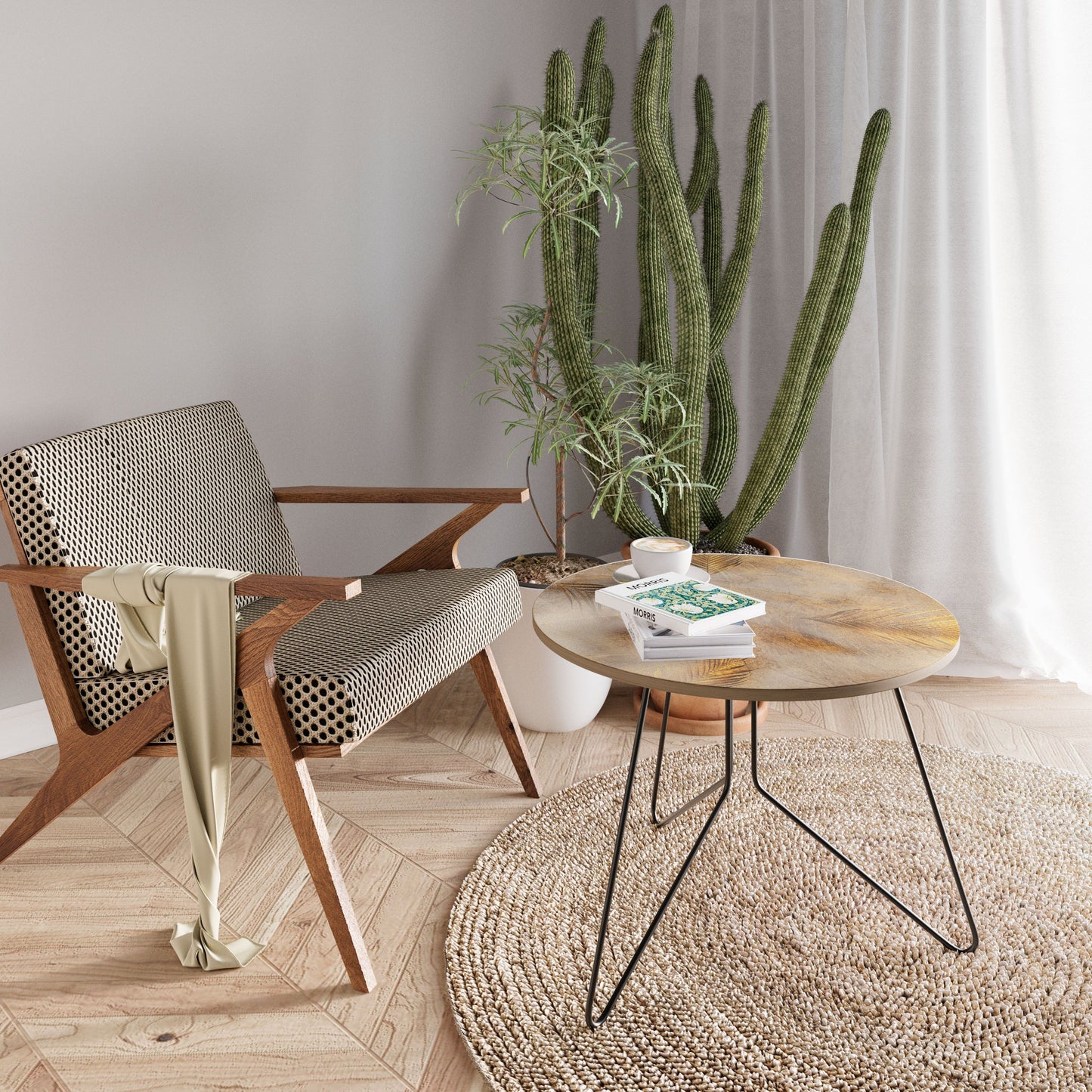 LEAVES OF SPLENDOR Large Coffee Table