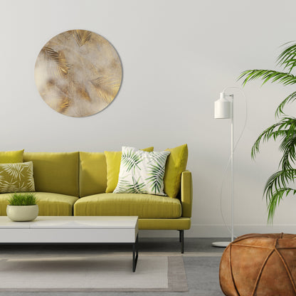 LEAVES OF SPLENDOR Round Wall Art