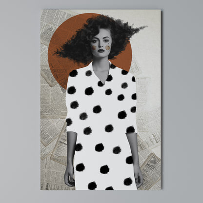 CLASSIC COOL DOTS Stampa su Tela Verticale