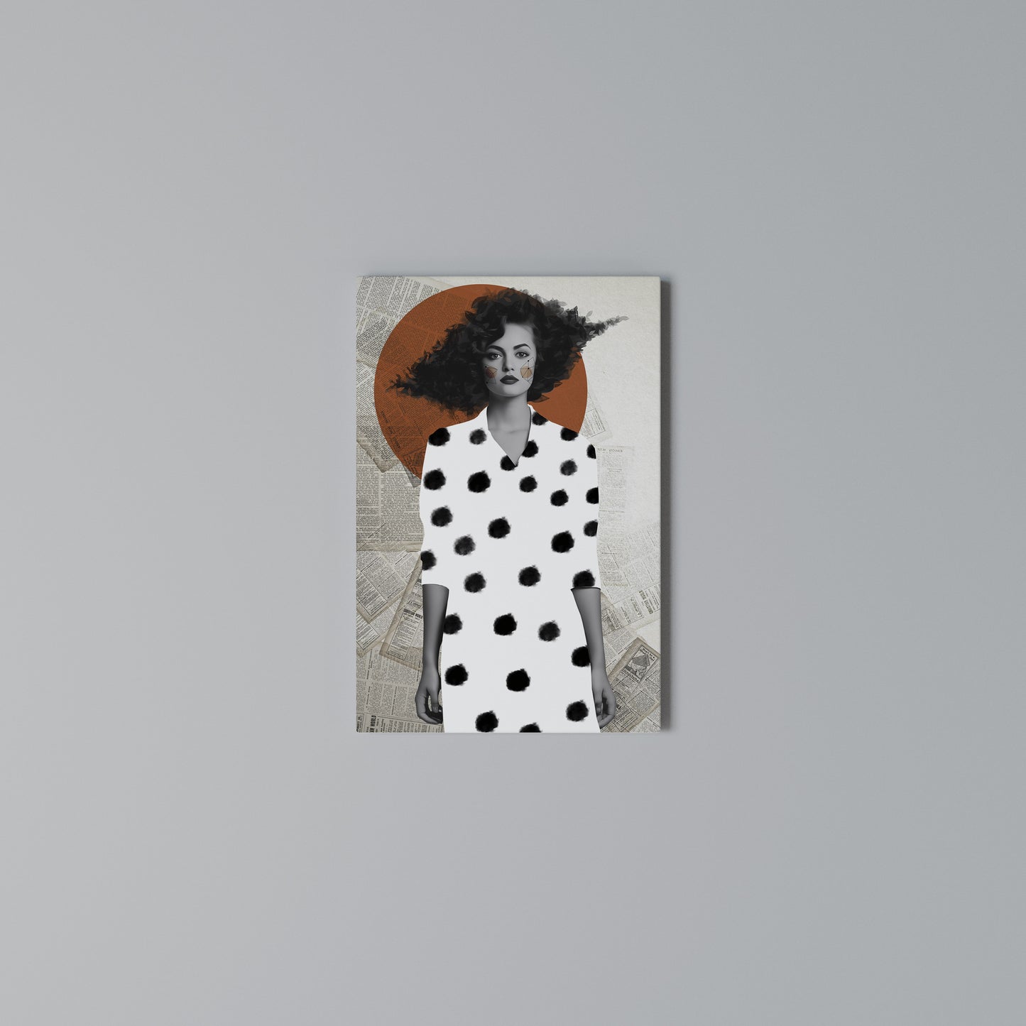 CLASSIC COOL DOTS Stampa su Tela Verticale