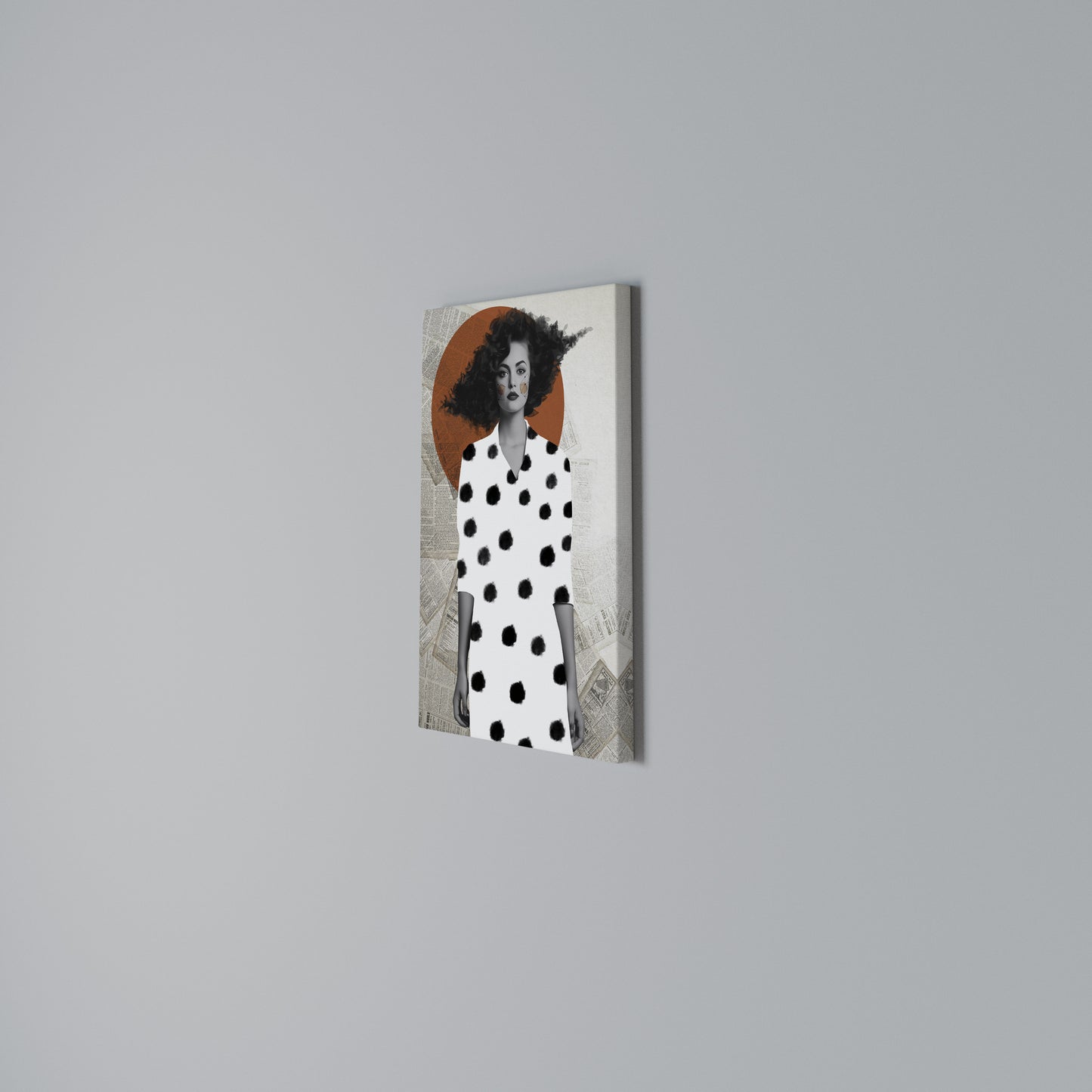 CLASSIC COOL DOTS Stampa su Tela Verticale