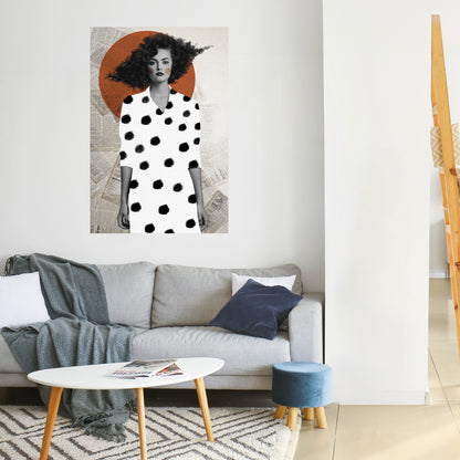 Poster verticale staccabile e attaccabile CLASSIC COOL DOTS