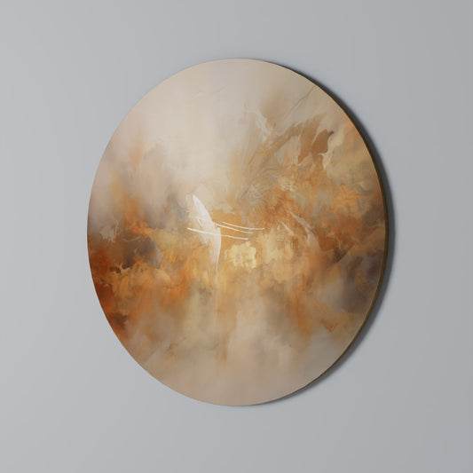 AMBER WHISPERS - Arte murale rotonda