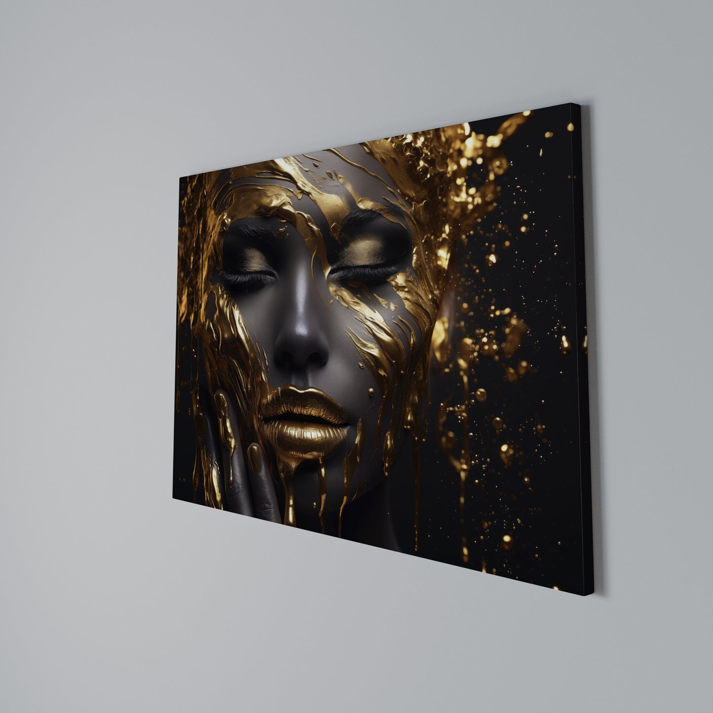 GOLDEN GODDESS Stampa su tela orizzontale