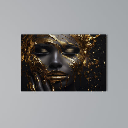 GOLDEN GODDESS Stampa su tela orizzontale