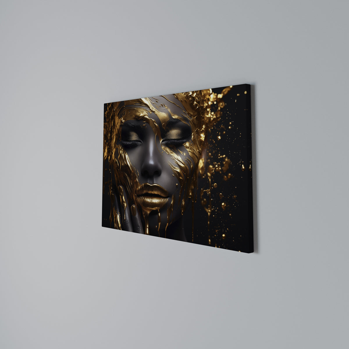 GOLDEN GODDESS Stampa su tela orizzontale