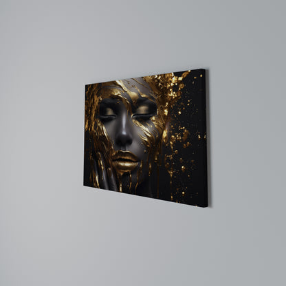 GOLDEN GODDESS Stampa su tela orizzontale