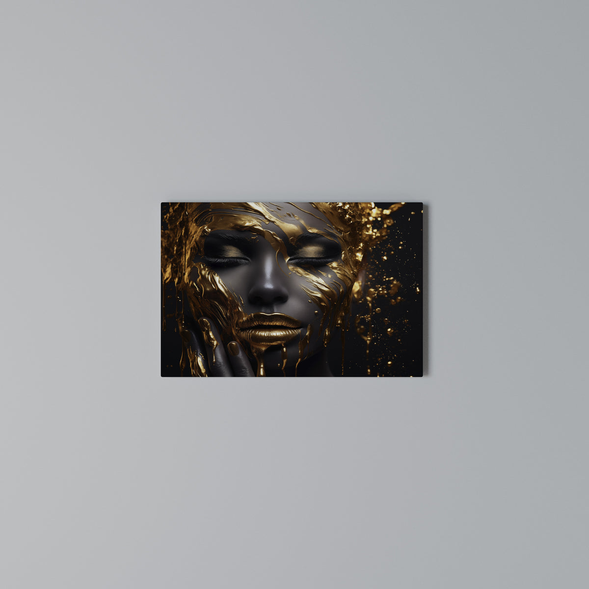 GOLDEN GODDESS Stampa su tela orizzontale
