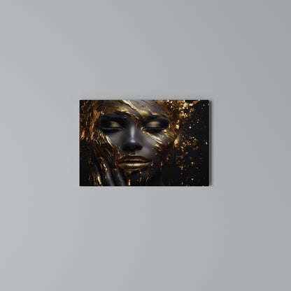 GOLDEN GODDESS Stampa su tela orizzontale