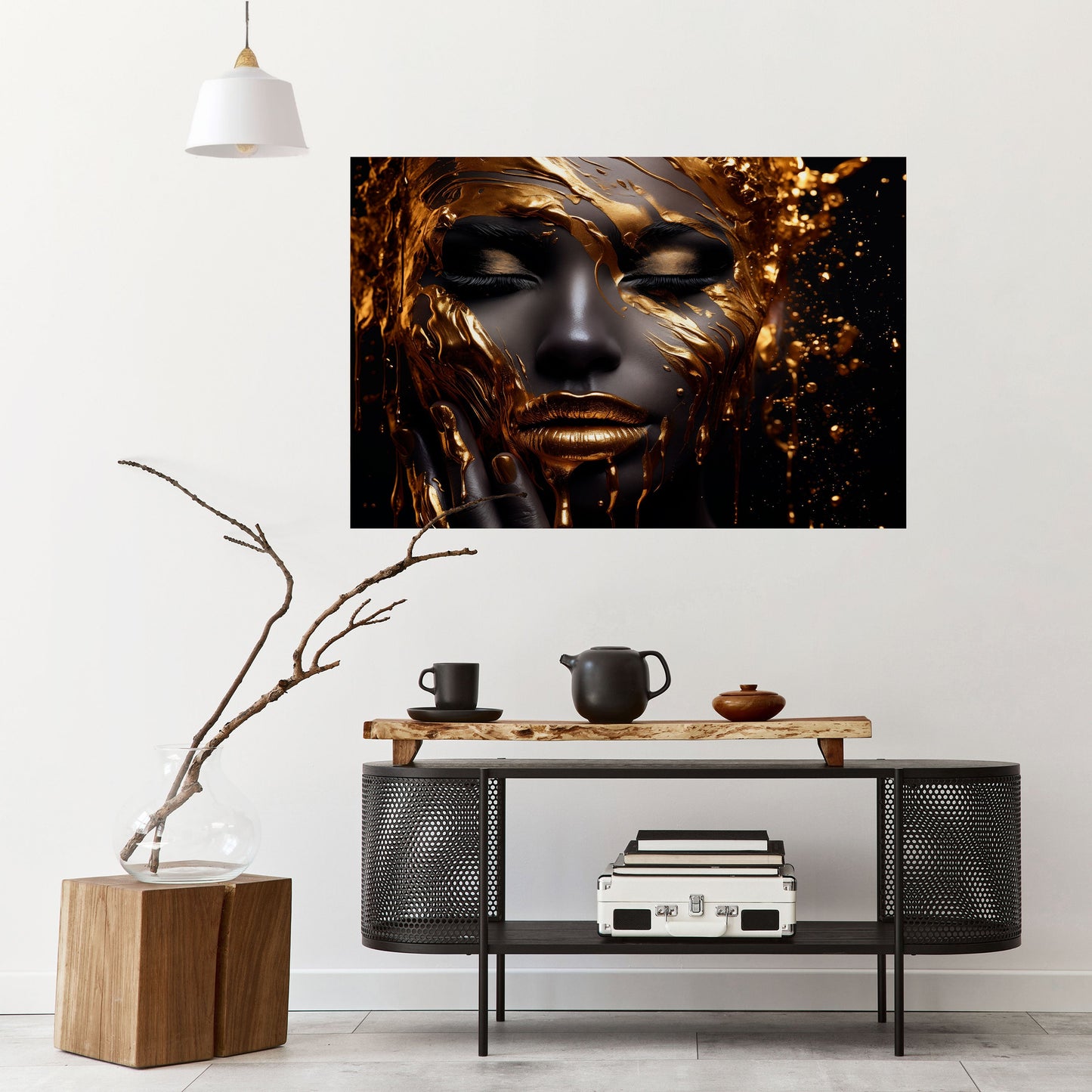 Poster orizzontale staccabile e attaccabile GOLDEN GODDESS