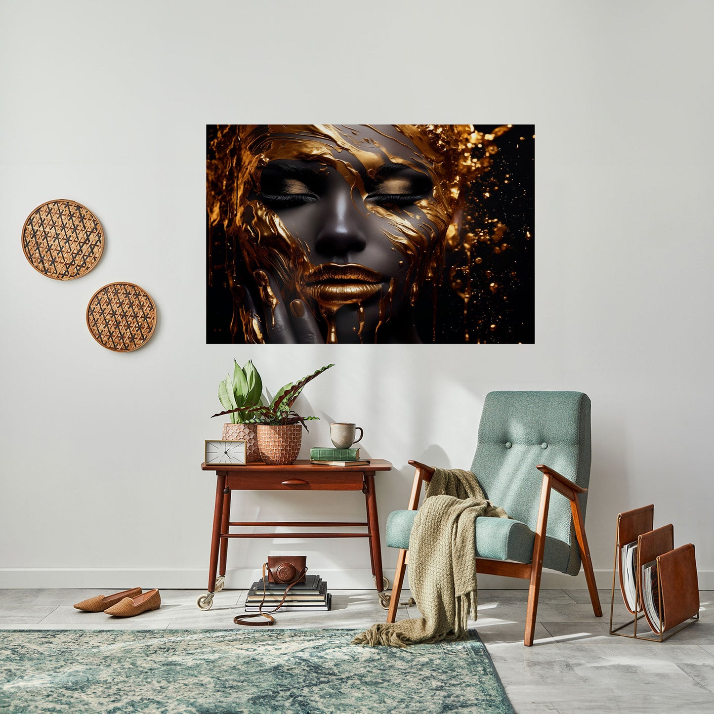 Poster orizzontale staccabile e attaccabile GOLDEN GODDESS