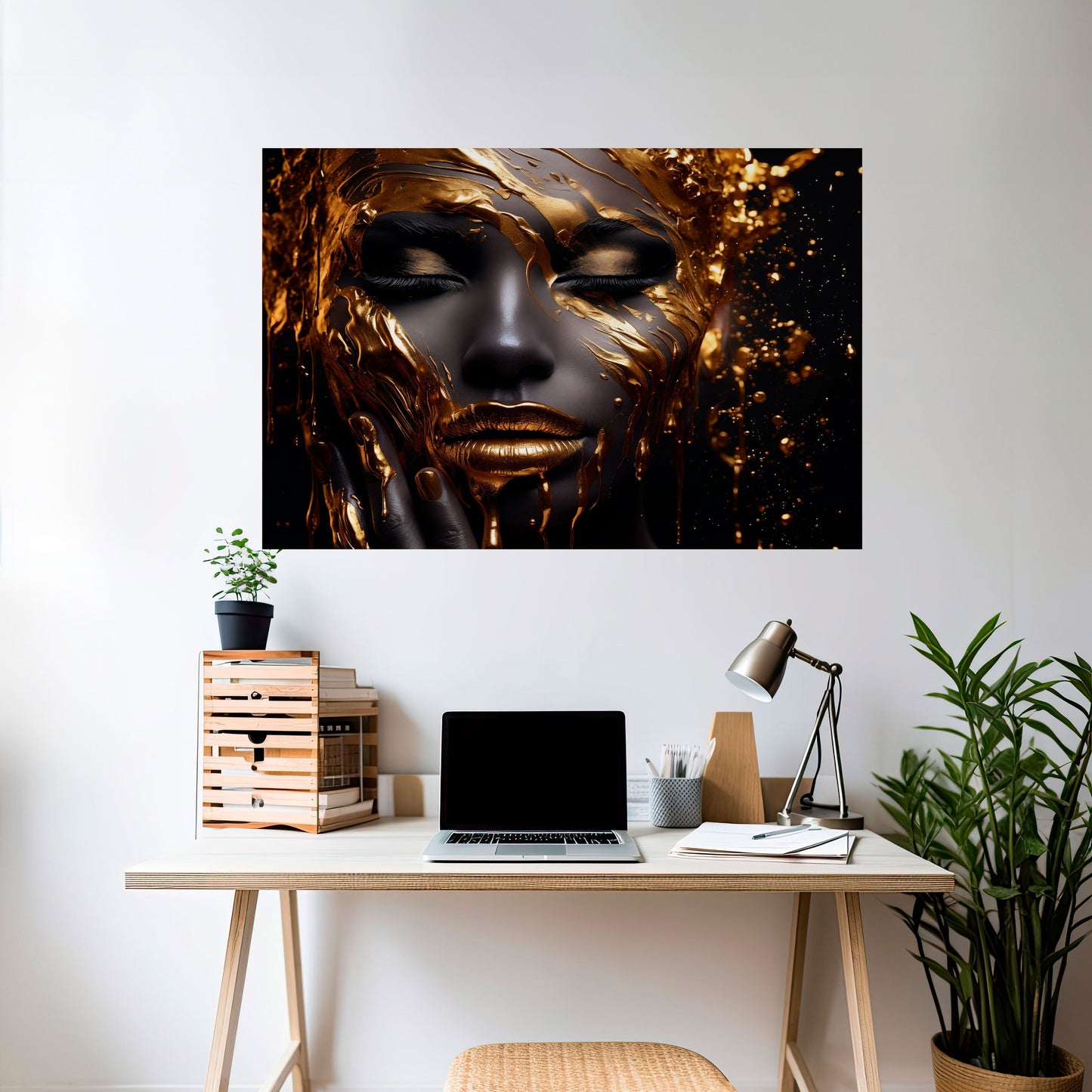 Poster orizzontale staccabile e attaccabile GOLDEN GODDESS