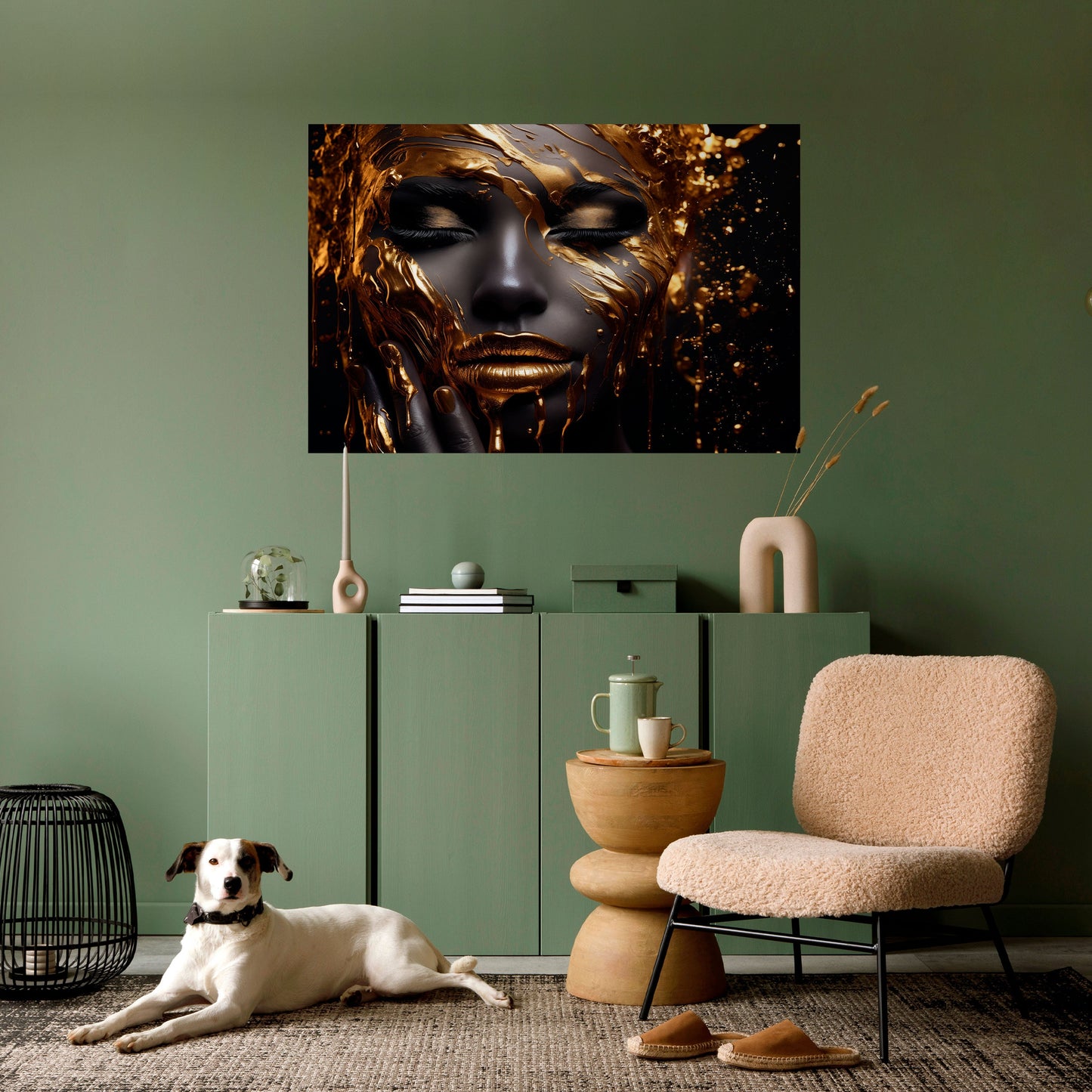 Poster orizzontale staccabile e attaccabile GOLDEN GODDESS