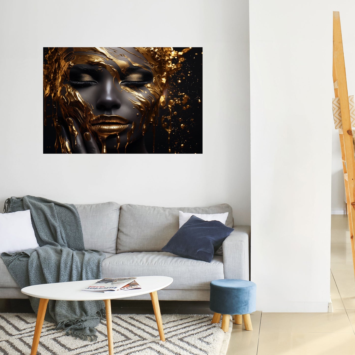 Poster orizzontale staccabile e attaccabile GOLDEN GODDESS