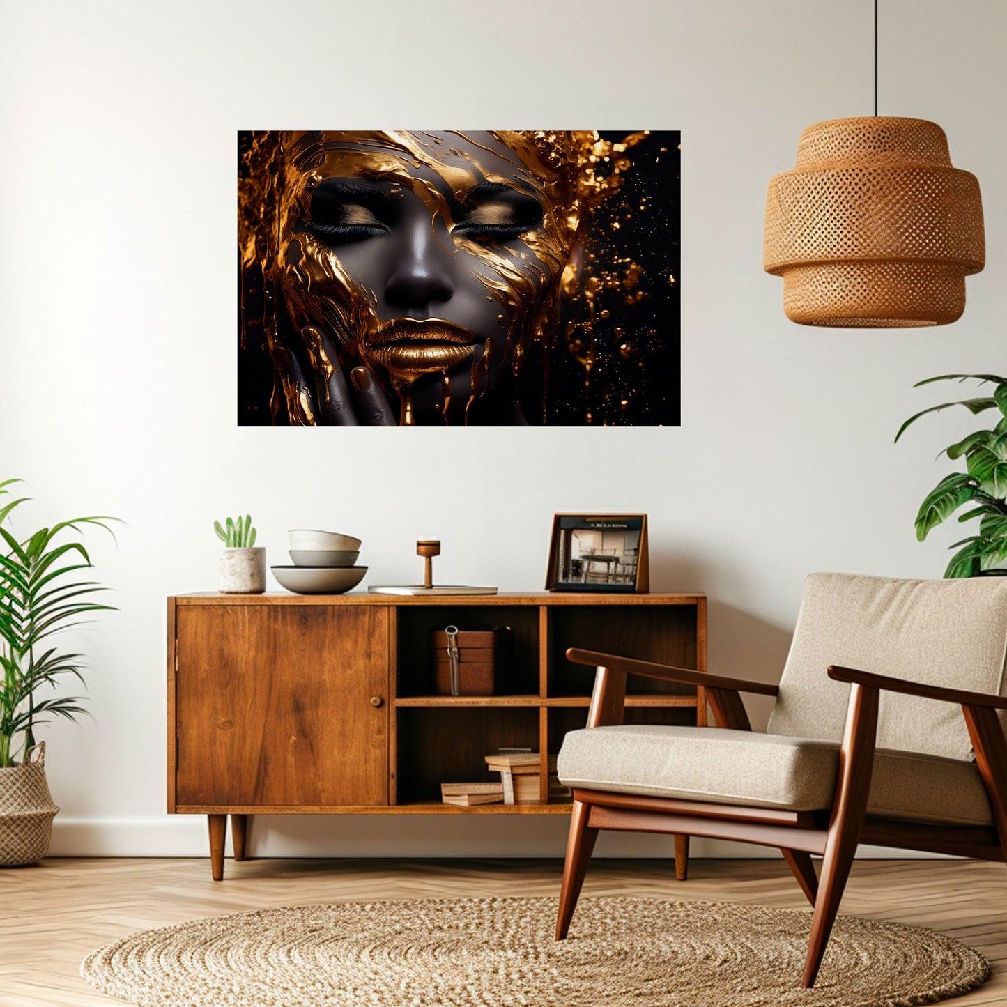 Poster orizzontale staccabile e attaccabile GOLDEN GODDESS