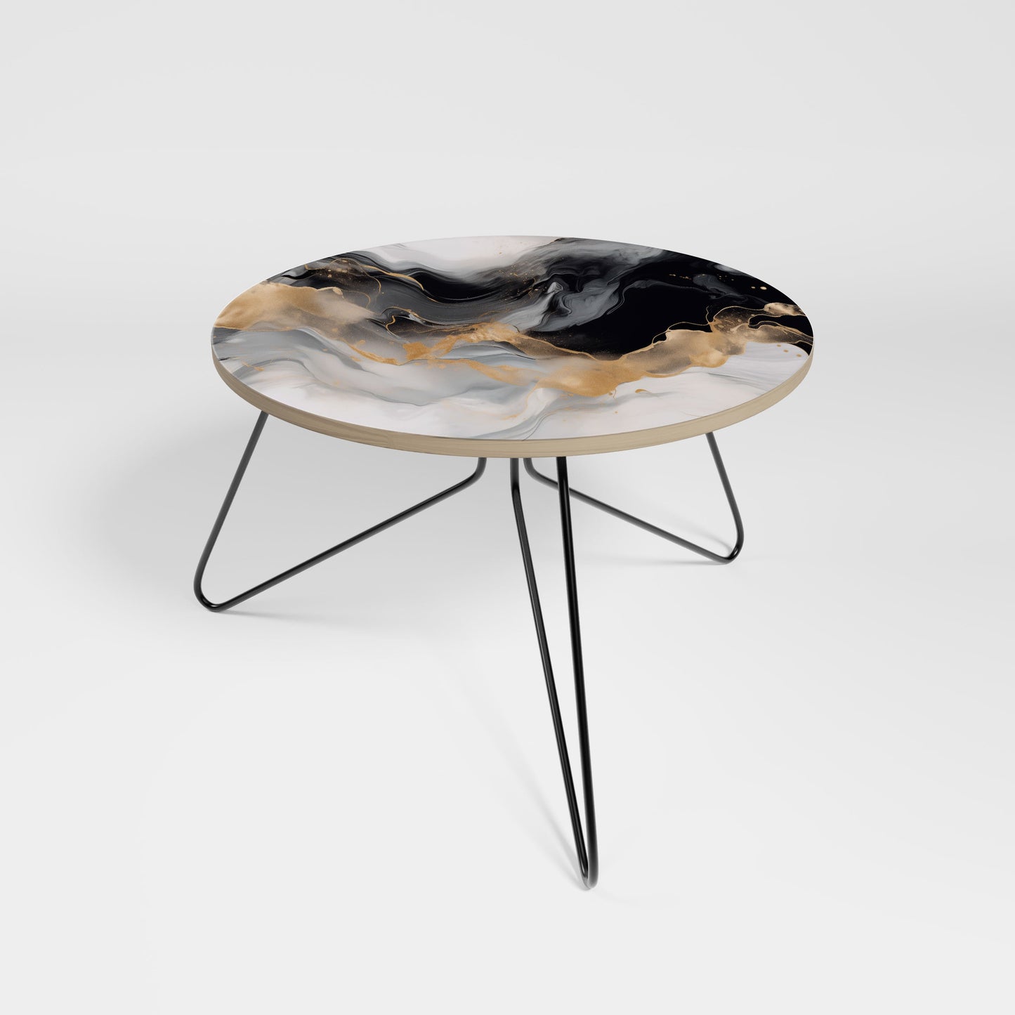 BLACK AND WHITE CONFLUENCE Small Coffee Table